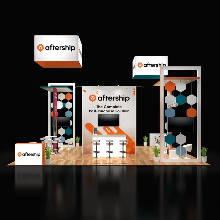 PE3030 209 — 30x30 trade show booth rental by Pure Exhibits