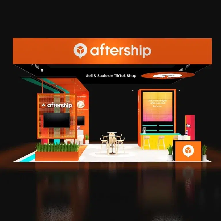 PE3030 210 — 30x30 trade show booth rental by Pure Exhibits