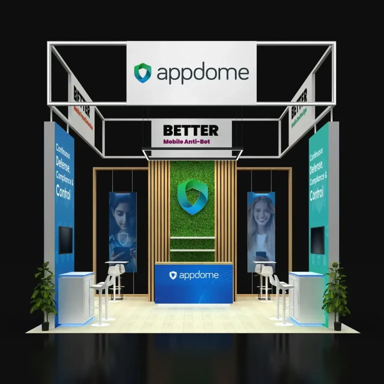 PE2020 269 — 20x20 trade show booth rental by Pure Exhibits