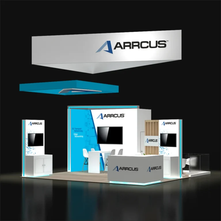 PE2020 244 — 20x20 trade show booth rental by Pure Exhibits