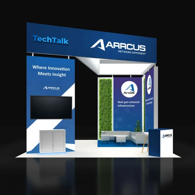 PE2020 271 — 20x20 trade show booth rental by Pure Exhibits