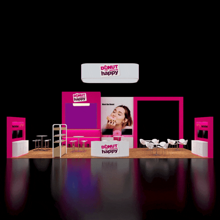 PE2040 167 — 20x40 trade show booth rental by Pure Exhibits
