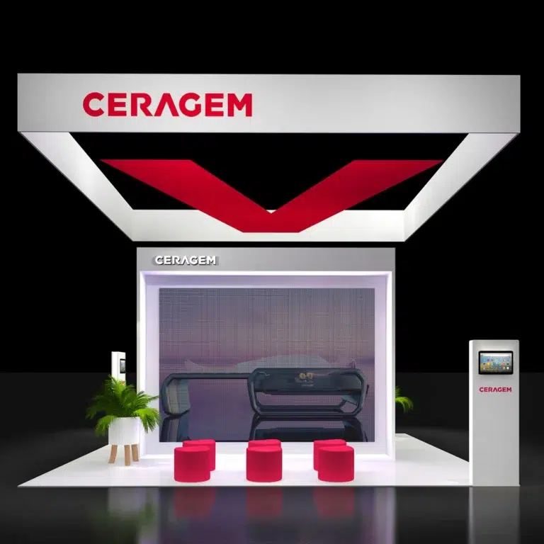 PE2020 249 — 20x20 trade show booth rental by Pure Exhibits