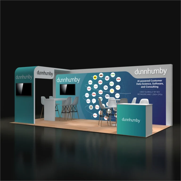 PE1020 116 — 10x20 trade show booth rental by Pure Exhibits