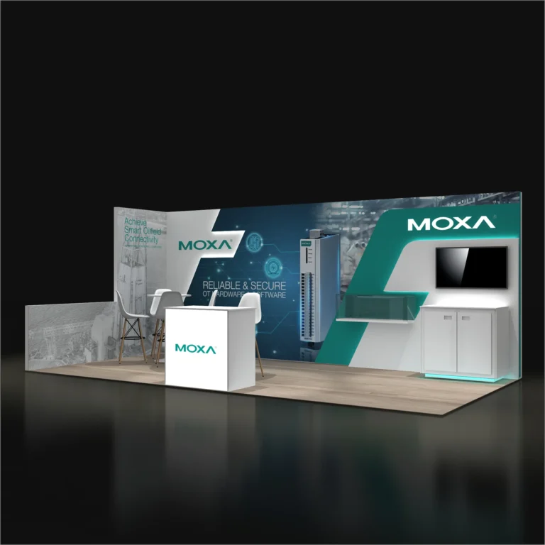 PE1020 117 — 10x20 trade show booth rental by Pure Exhibits