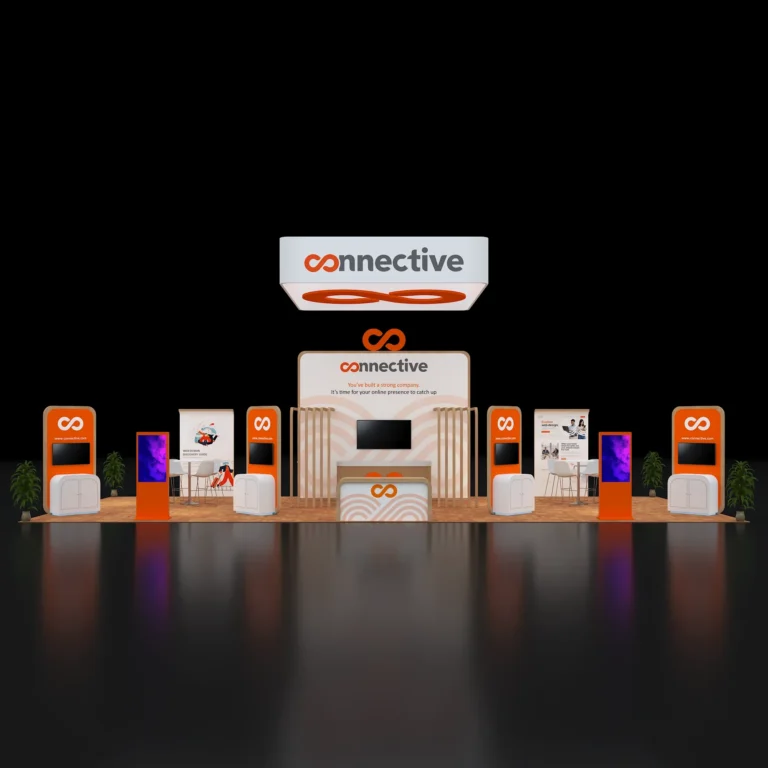 PE2050 152 — 20x50 trade show booth rental by Pure Exhibits