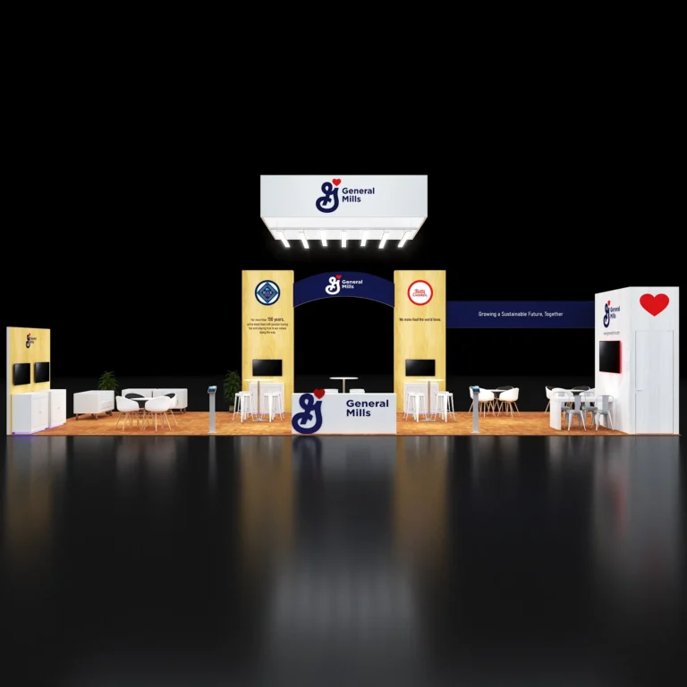PE2050 153 — 20x50 trade show booth rental by Pure Exhibits