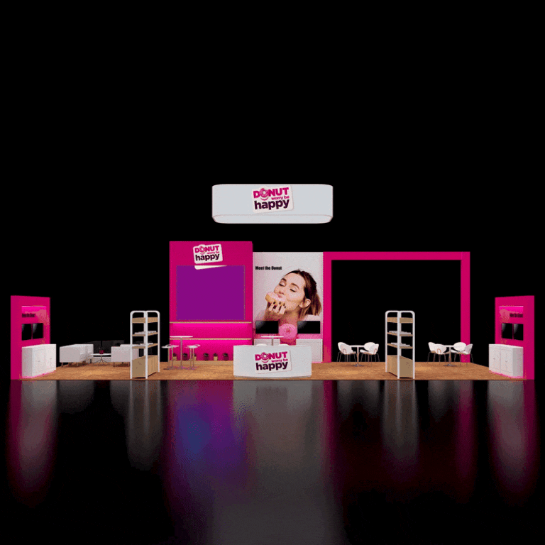 PE2050 154 — 20x50 trade show booth rental by Pure Exhibits
