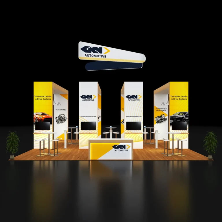 PE3030 203 — 30x30 trade show booth rental by Pure Exhibits