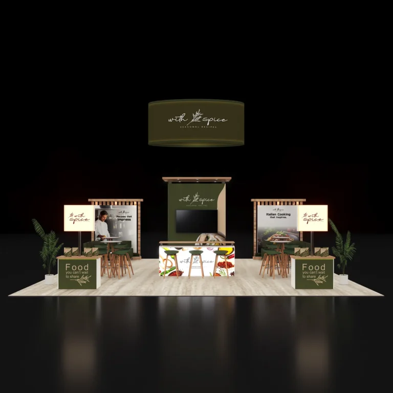 PE3030 204 — 30x30 trade show booth rental by Pure Exhibits