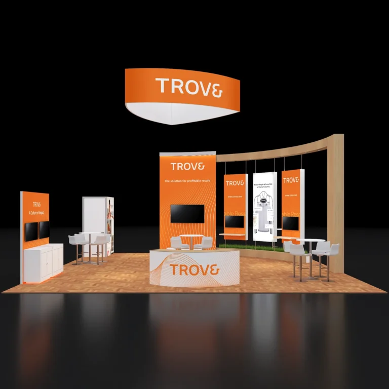 PE3030 205 — 30x30 trade show booth rental by Pure Exhibits