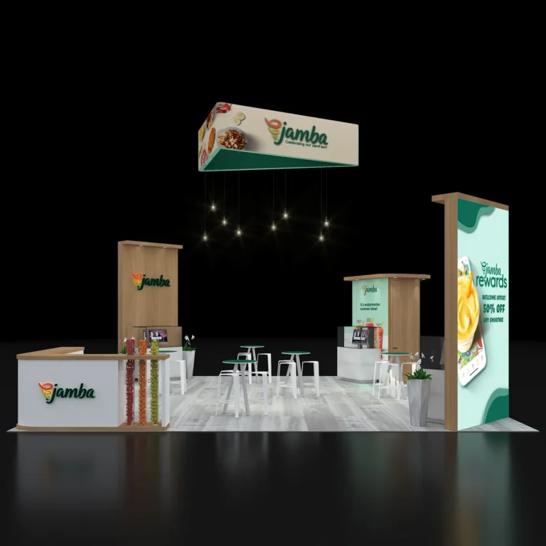 PE3030 206 — 30x30 trade show booth rental by Pure Exhibits