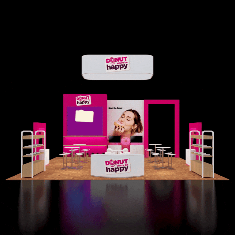 PE3030 198 — 30x30 trade show booth rental by Pure Exhibits