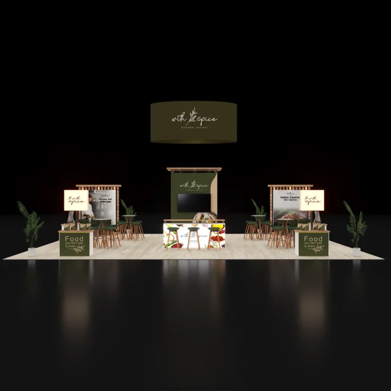 PE3040 170 — 30x40 trade show booth rental by Pure Exhibits