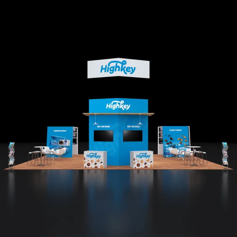 PE3040 165 — 30x40 trade show booth rental by Pure Exhibits