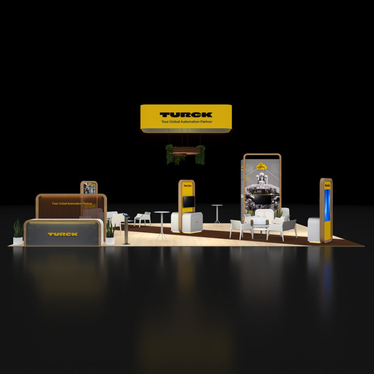 PE3040 167 — 30x40 trade show booth rental by Pure Exhibits