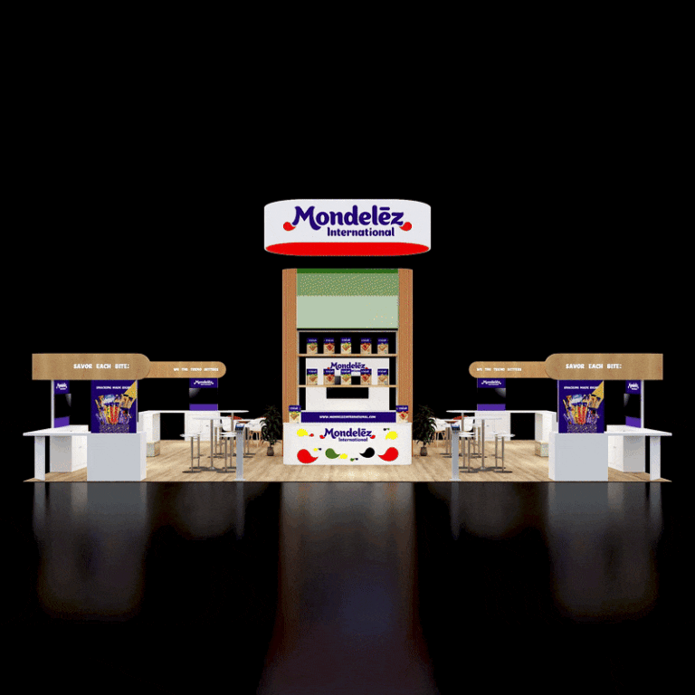 PE3040 168 — 30x40 trade show booth rental by Pure Exhibits