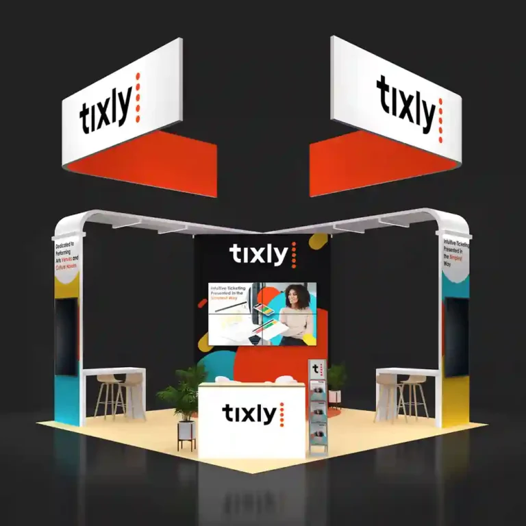 PE2020 276 — 20x20 trade show booth rental by Pure Exhibits