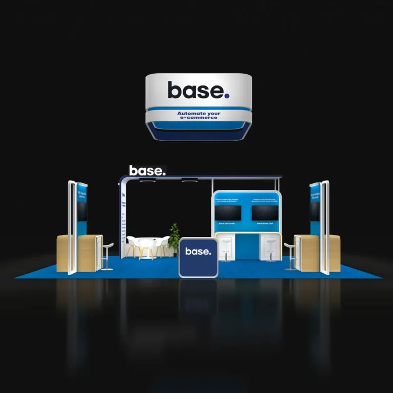 PE2030 223 — 20x30 trade show booth rental by Pure Exhibits