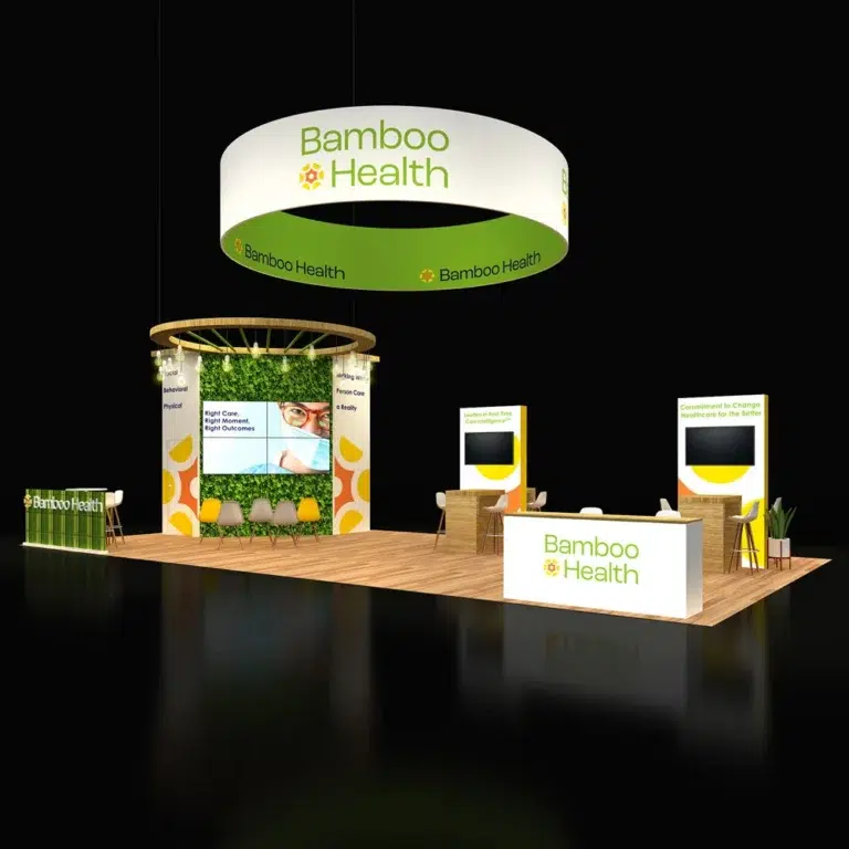 PE2040 182 — 20x40 trade show booth rental by Pure Exhibits