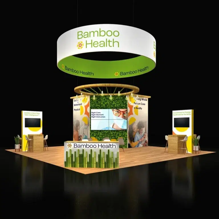 PE3030 213 — 30x30 trade show booth rental by Pure Exhibits