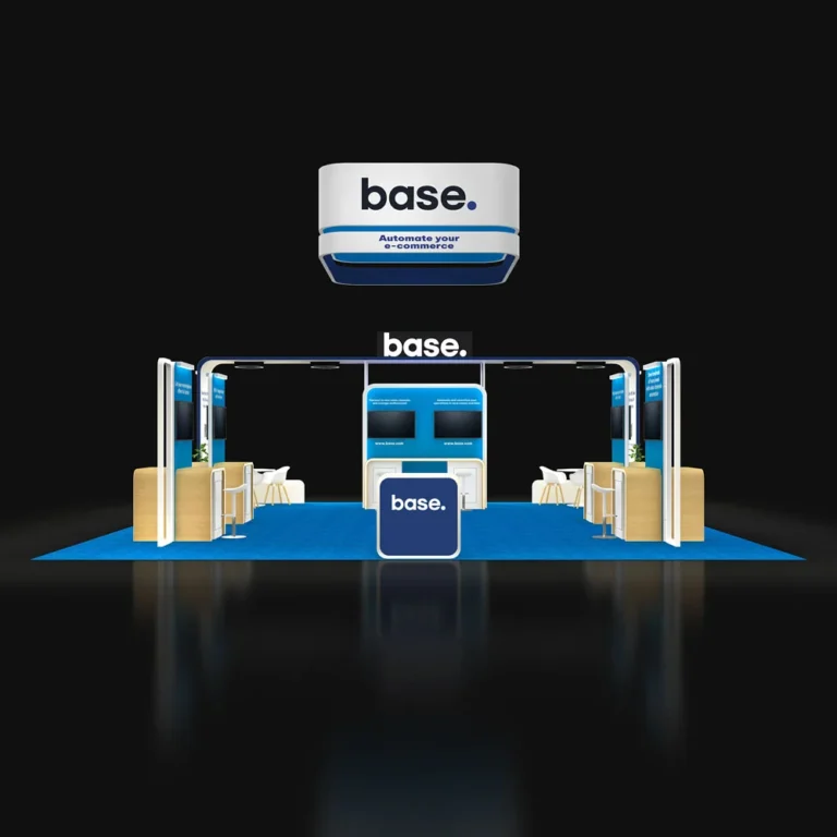 PE3030 214 — 30x30 trade show booth rental by Pure Exhibits