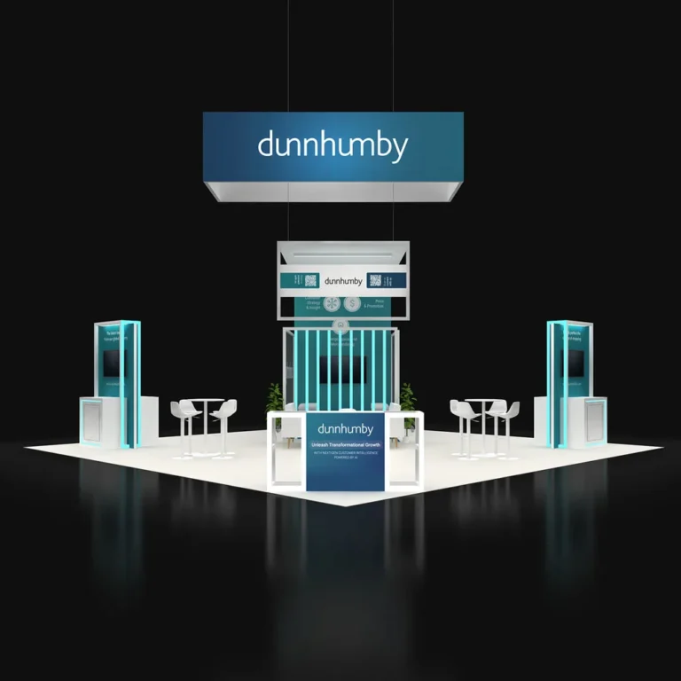 PE3030 216 — 30x30 trade show booth rental by Pure Exhibits