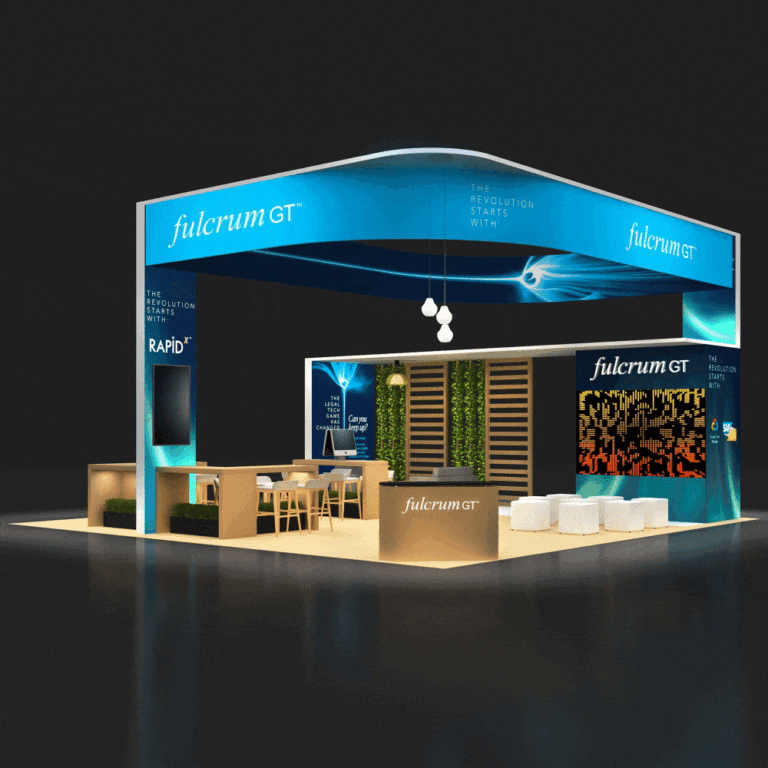 PE3030 217 — 30x30 trade show booth rental by Pure Exhibits