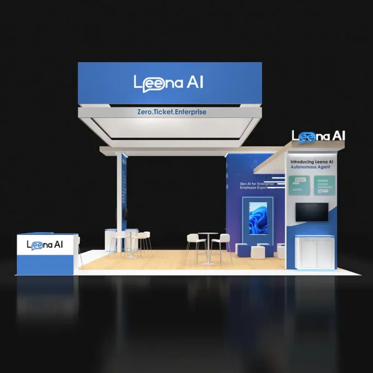 PE3030 219 — 30x30 trade show booth rental by Pure Exhibits