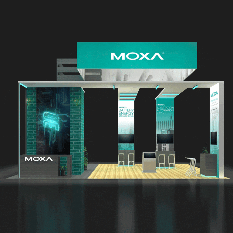 PE3030 220 — 30x30 trade show booth rental by Pure Exhibits