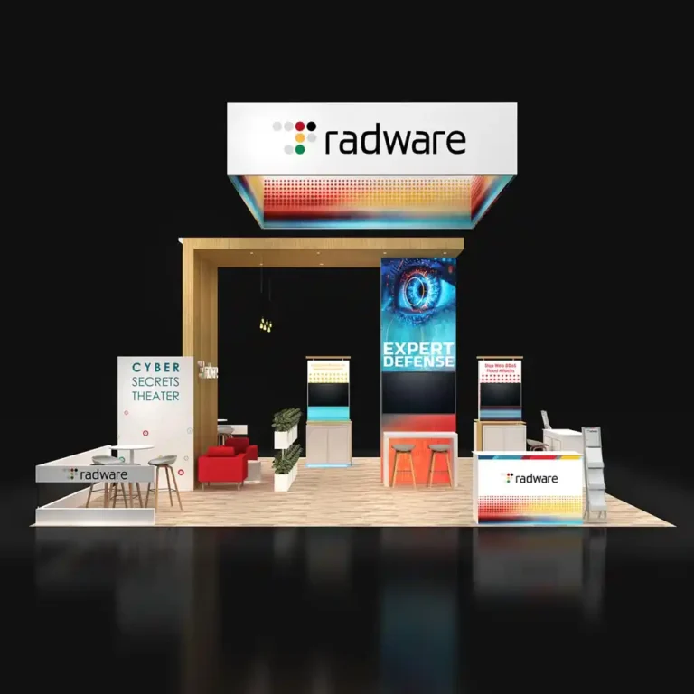 PE3030 221 — 30x30 trade show booth rental by Pure Exhibits