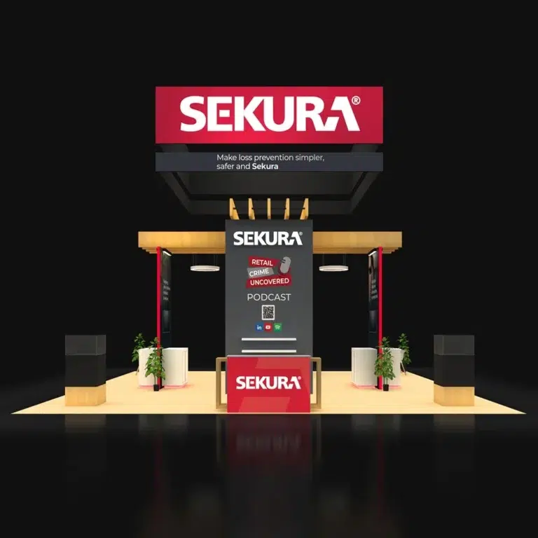 PE3030 222 — 30x30 trade show booth rental by Pure Exhibits