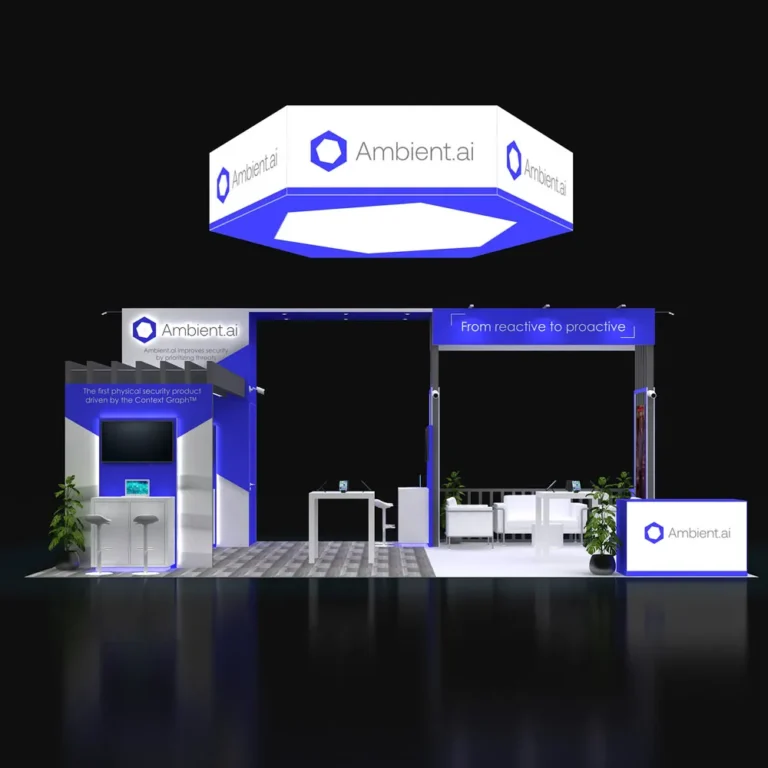 PE2030 237 — 20x30 trade show booth rental by Pure Exhibits