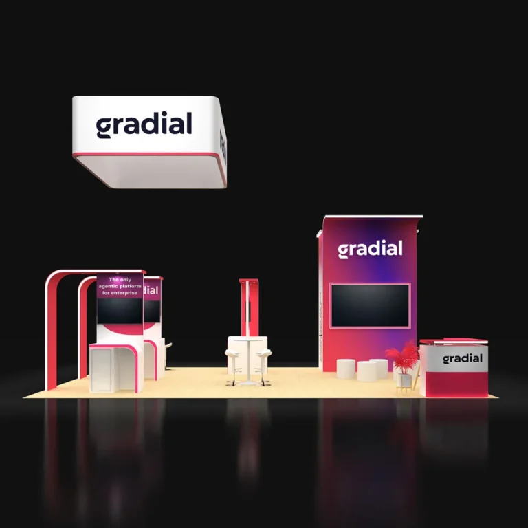 PE2030 228 — 20x30 trade show booth rental by Pure Exhibits