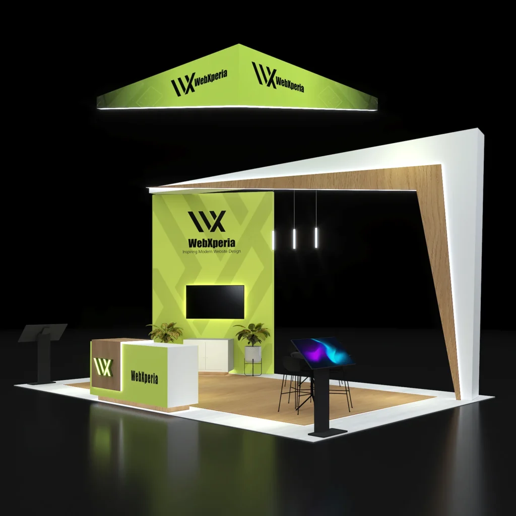 20x30 island trade show booth rental by Pure Exhibits