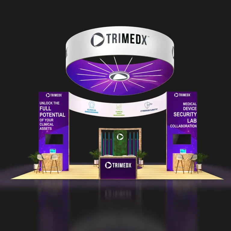 PE2030 235 — 20x30 trade show booth rental by Pure Exhibits