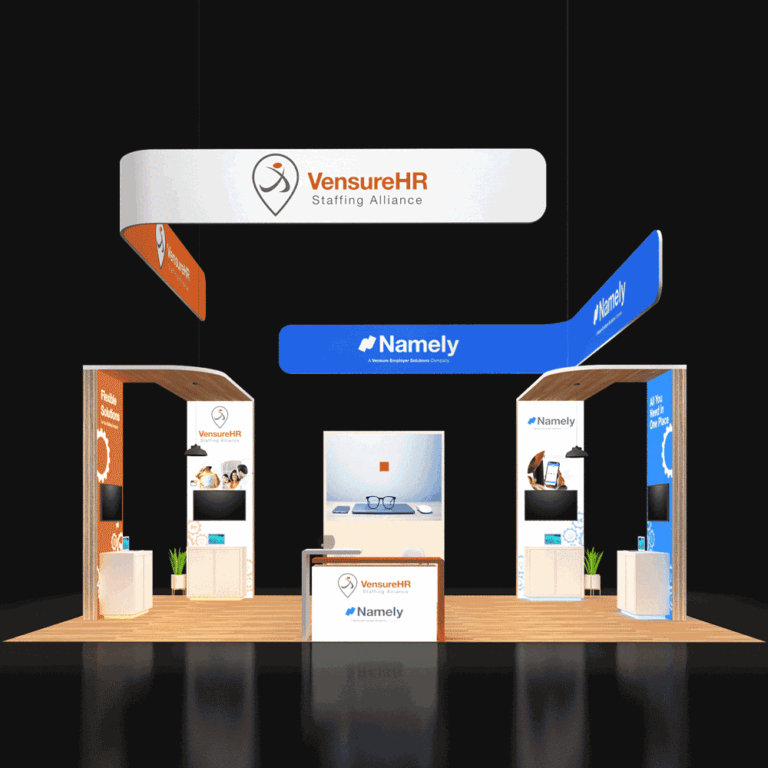 PE2030 236 — 20x30 trade show booth rental by Pure Exhibits