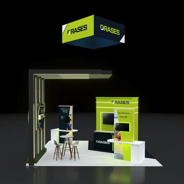 PE2020 281 — 20x20 trade show booth rental by Pure Exhibits