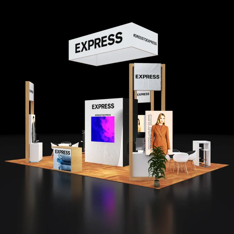 PE2030 250 — 20x30 trade show booth rental by Pure Exhibits