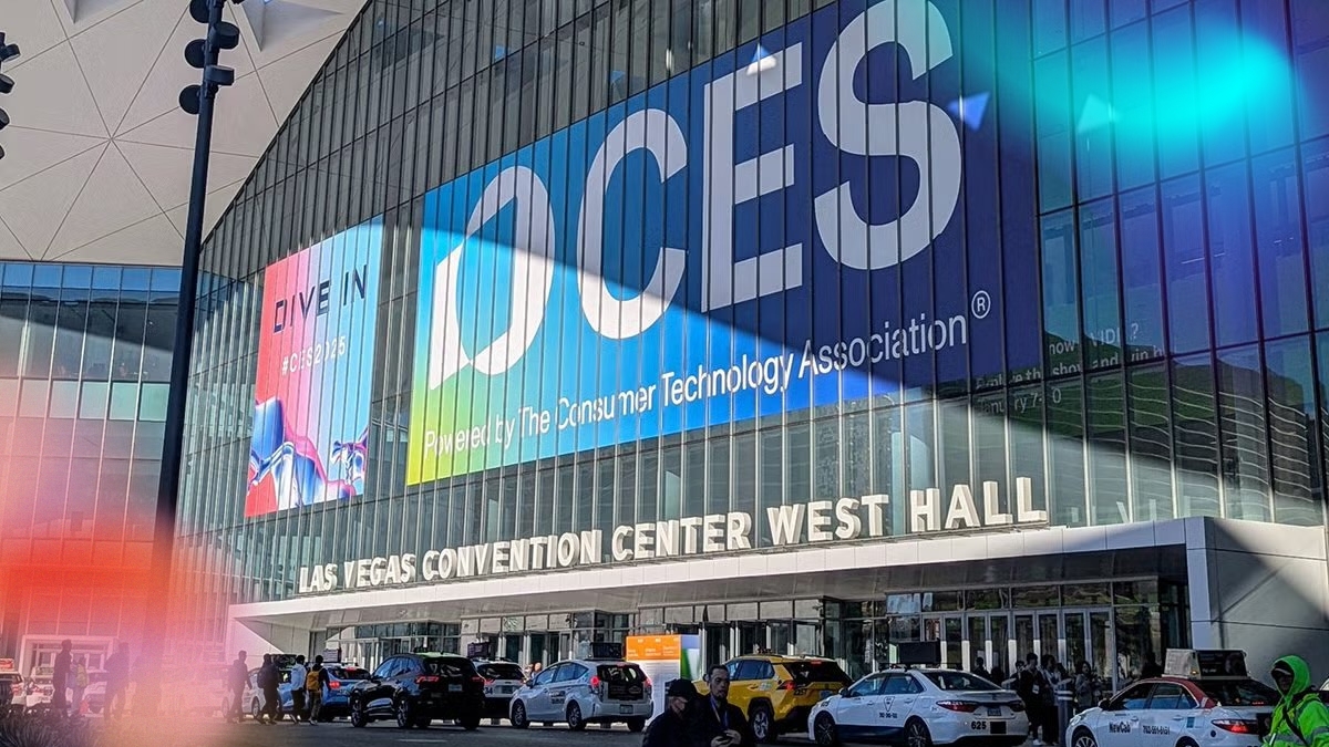 Trade show booth rental at CES 2026 in Las Vegas Convention Center showcasing technology exhibits
