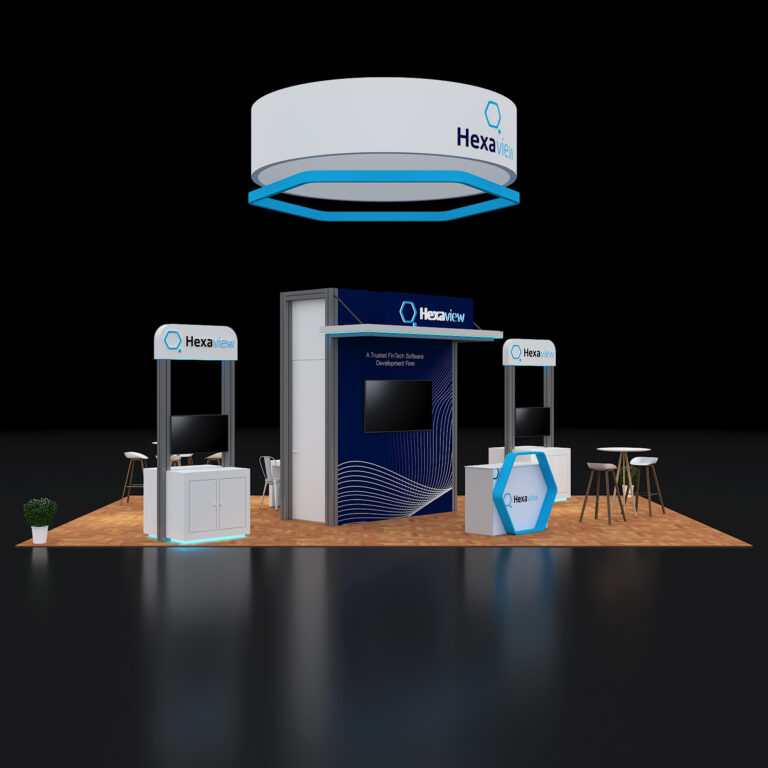 PE2030 249 — 20x30 trade show booth rental by Pure Exhibits