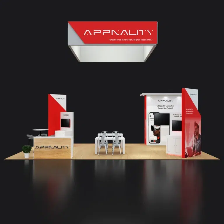PE2030 251 — 20x30 trade show booth rental by Pure Exhibits
