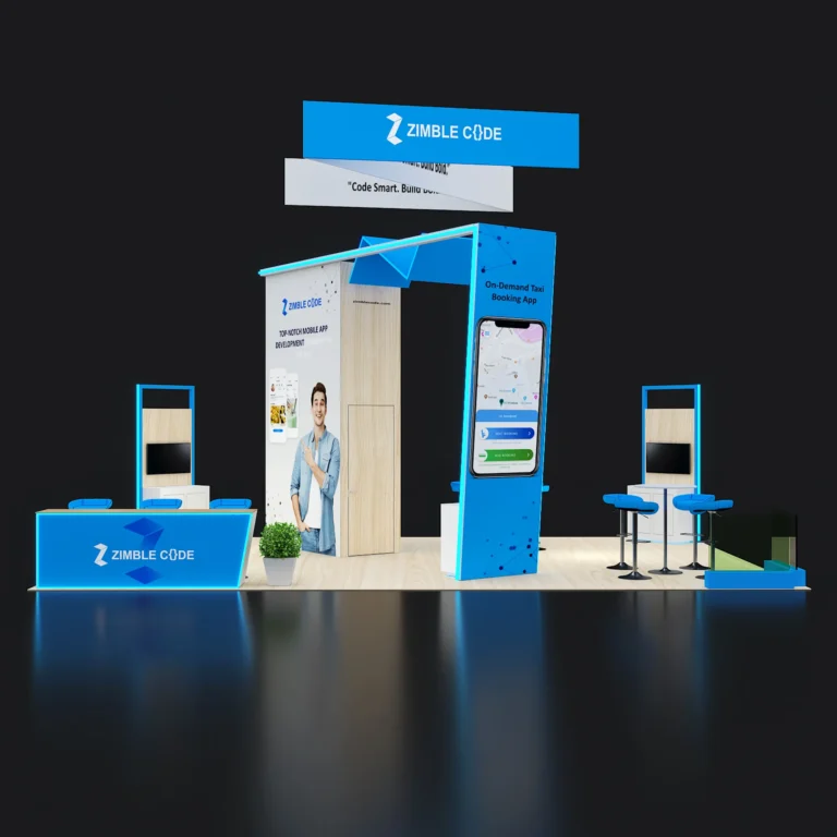 PE2030 252 — 20x30 trade show booth rental by Pure Exhibits