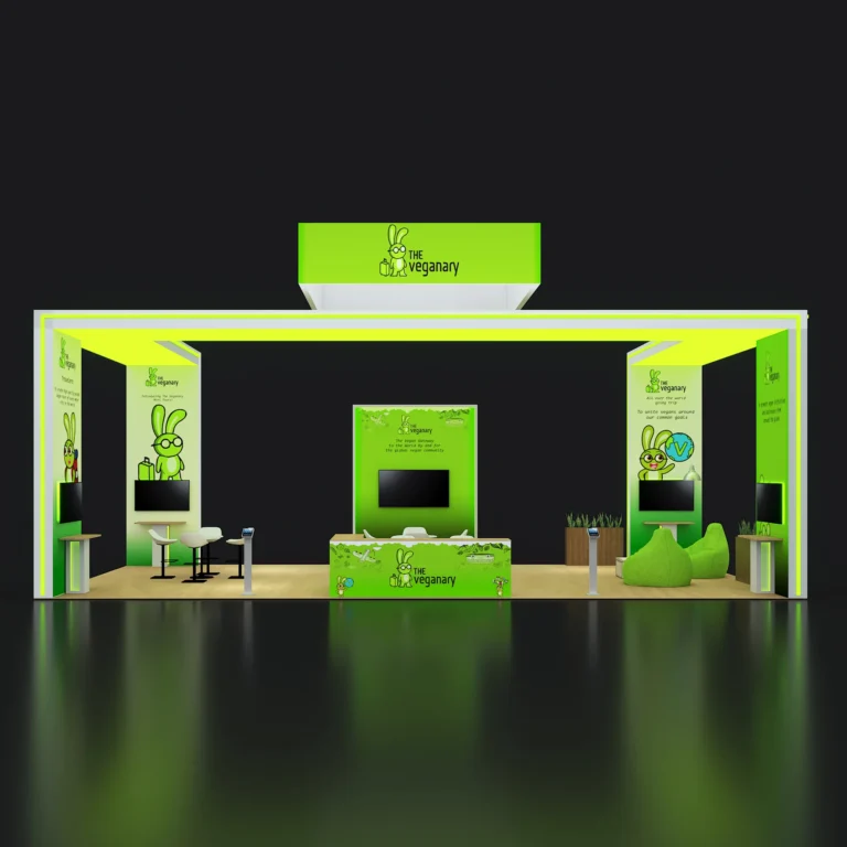 PE2040 193 — 20x40 trade show booth rental by Pure Exhibits
