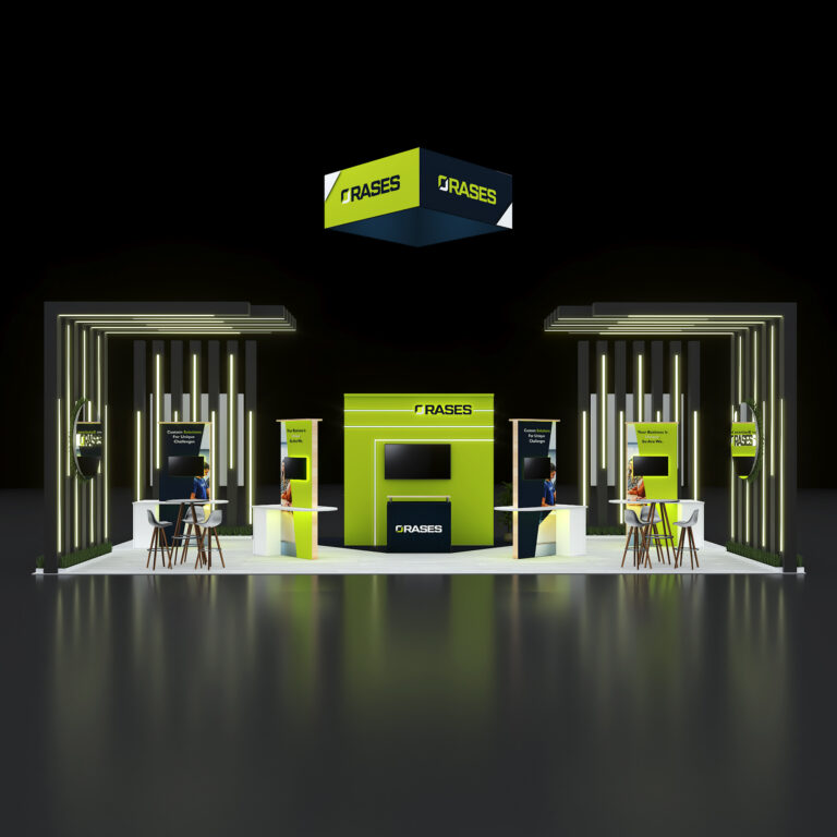 PE2040 194 — 20x40 trade show booth rental by Pure Exhibits