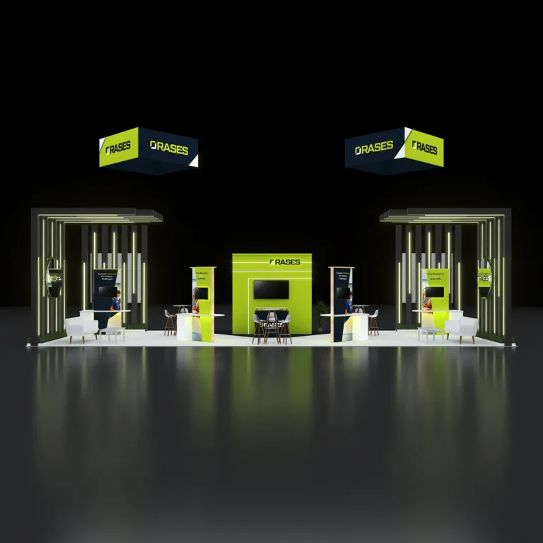 PE2050 169 — 20x50 trade show booth rental by Pure Exhibits