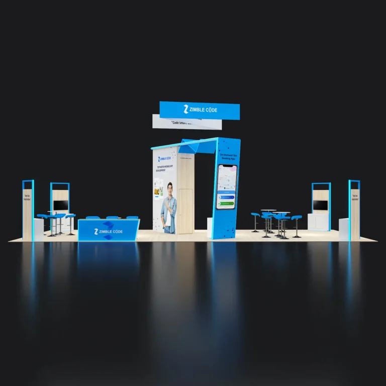 PE2050 172 — 20x50 trade show booth rental by Pure Exhibits