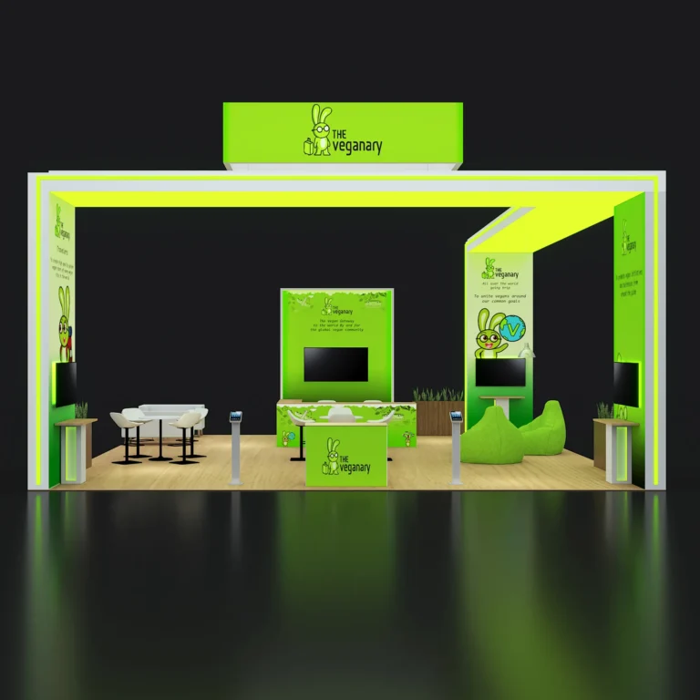 PE3030 233 — 30x30 trade show booth rental by Pure Exhibits