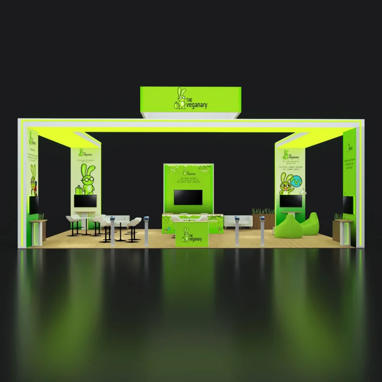 PE3040 182 — 30x40 trade show booth rental by Pure Exhibits