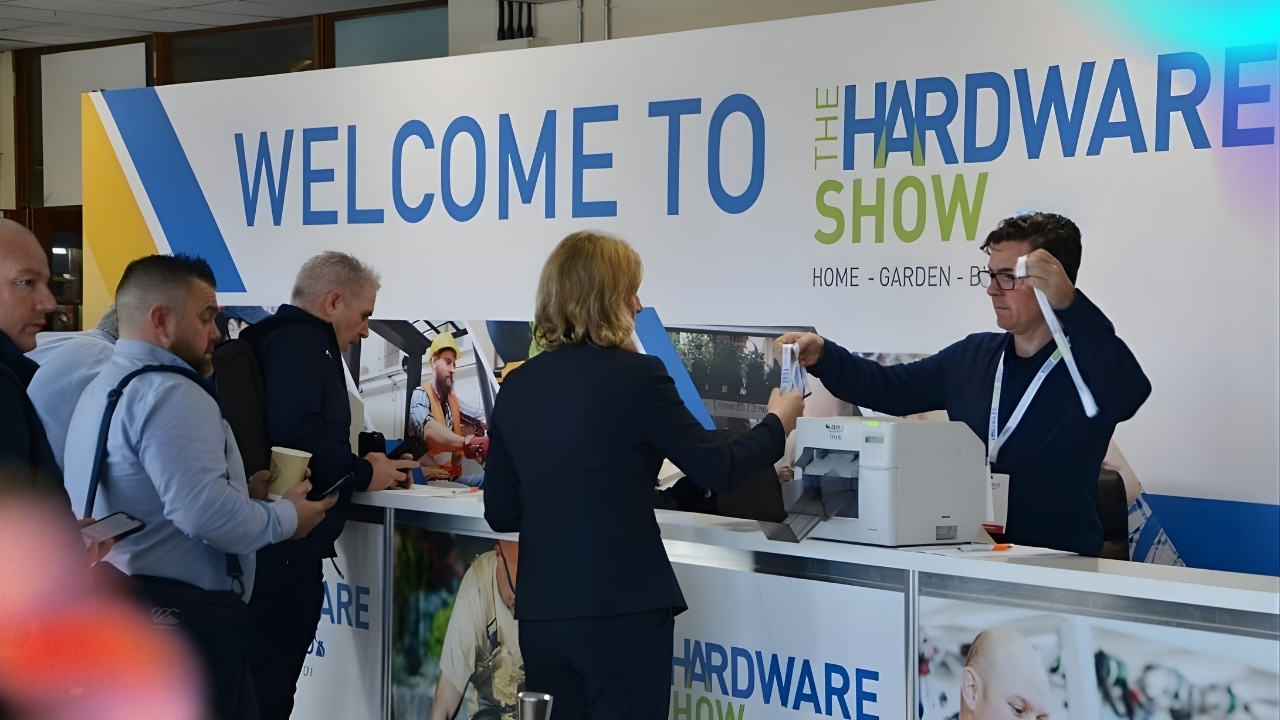 Trade show booth rental at National Hardware Show 2026 featuring tools and home improvement products